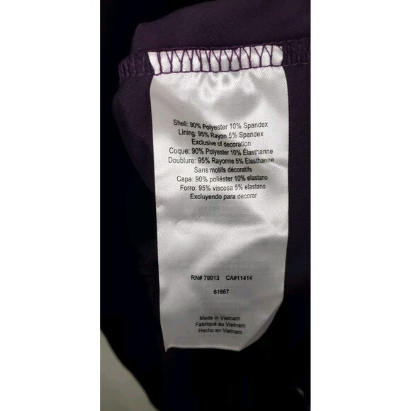 A Pea In The Pod Women's Maternity‎ Lace Hem Velvet Dress Purple M Whimsygoth - Picture 8 of 8